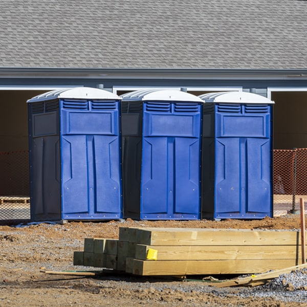 what is the maximum capacity for a single porta potty in Findlay